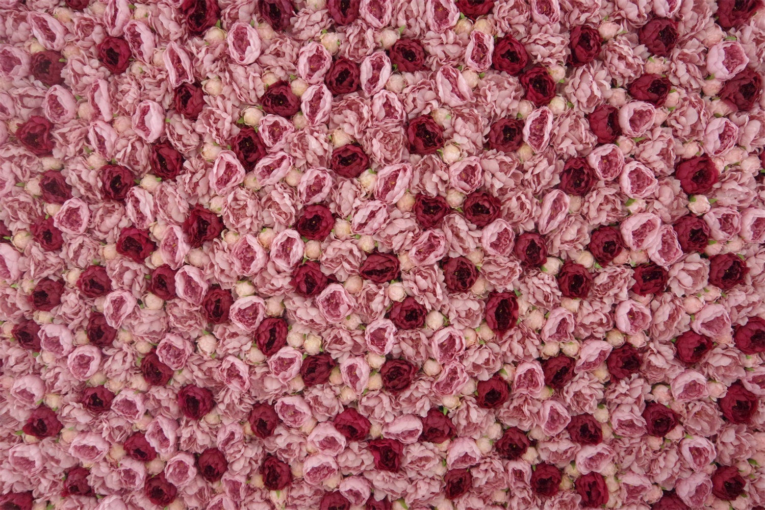 Pink Red Rolled Up 5D Artificial Events Flower Wall AAFW-112