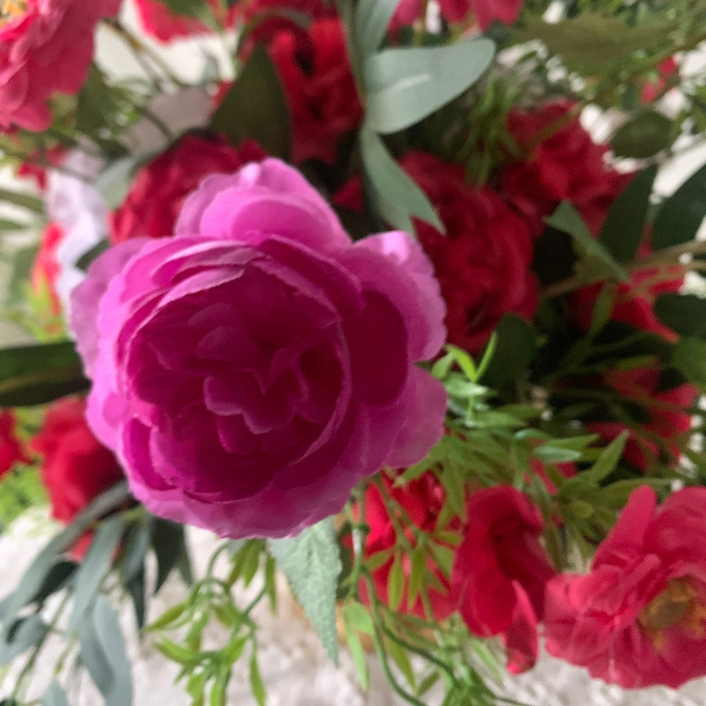 Hot Pink Floral Arrangement Centerpiece for Wedding & Event Decor ABFC-021