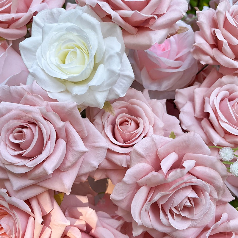 Pink Flower Ball Flower Runner Table Centerpiece Arrangement Floral ABFC-049