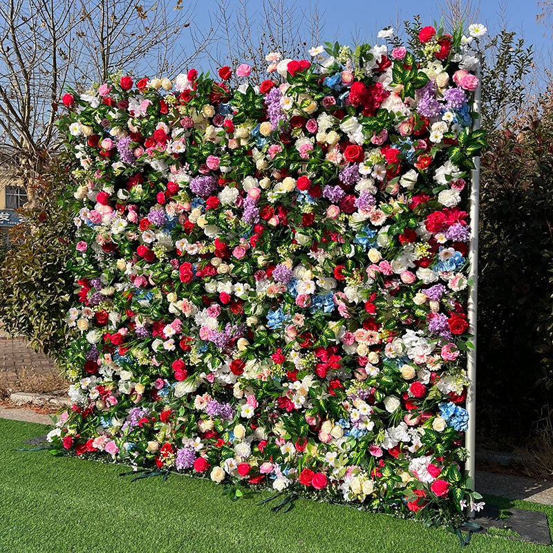 Dreamy English Garden Multicolor Floral Wall for Wedding & Celebration ABFW-011