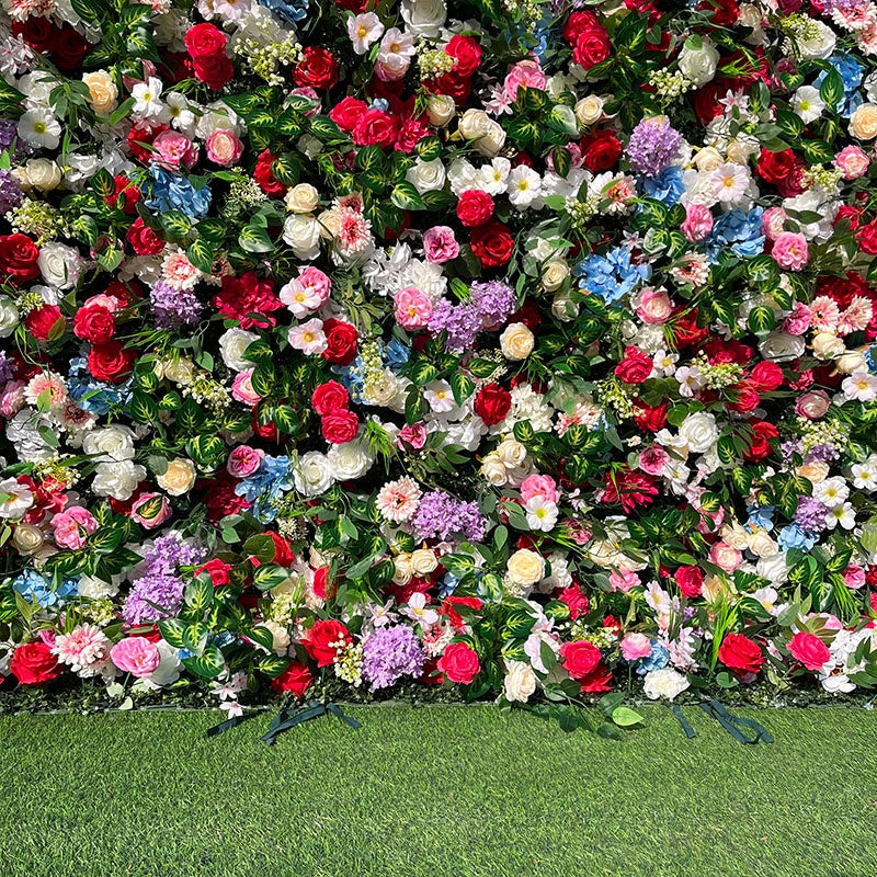 Dreamy English Garden Multicolor Floral Wall for Wedding & Celebration ABFW-011