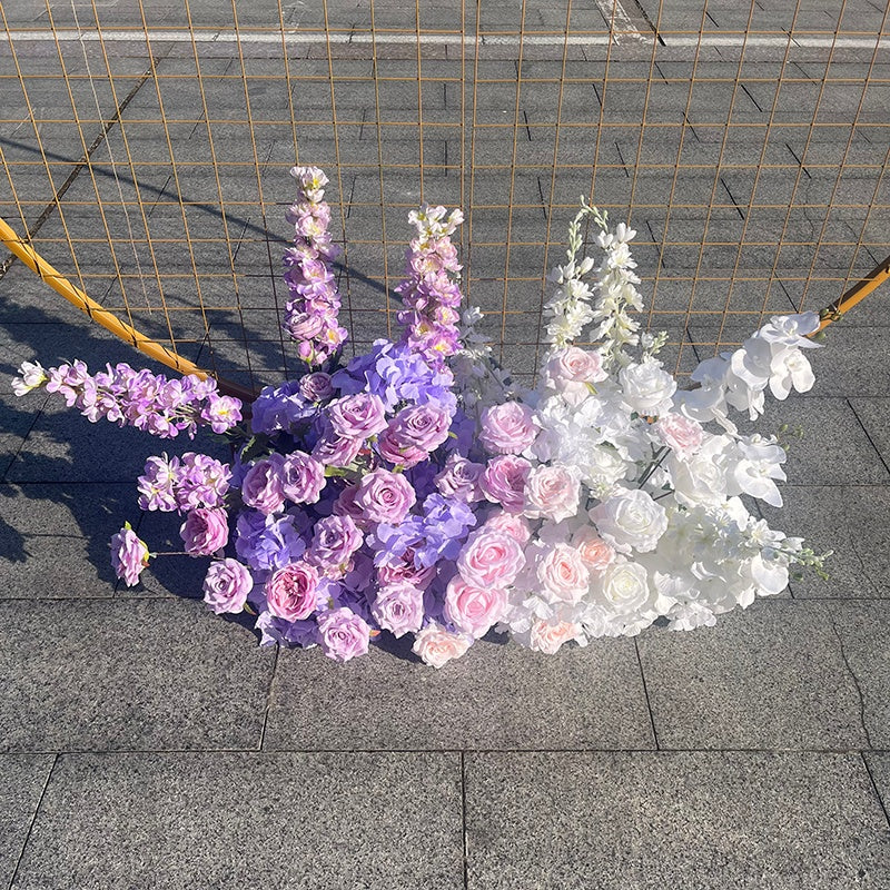 Purple Artificial Wedding Decor Flower Arrangement Floor Flower ABGF-013