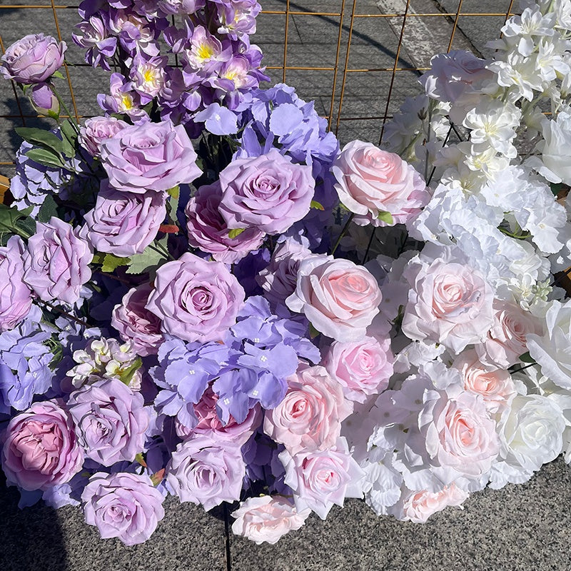 Purple Artificial Wedding Decor Flower Arrangement Floor Flower ABGF-013