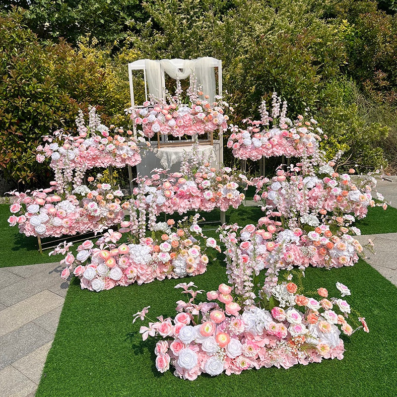 Pink Artificial Flower Wedding Decor Flower Arrangement Floor Flower ABGF-051
