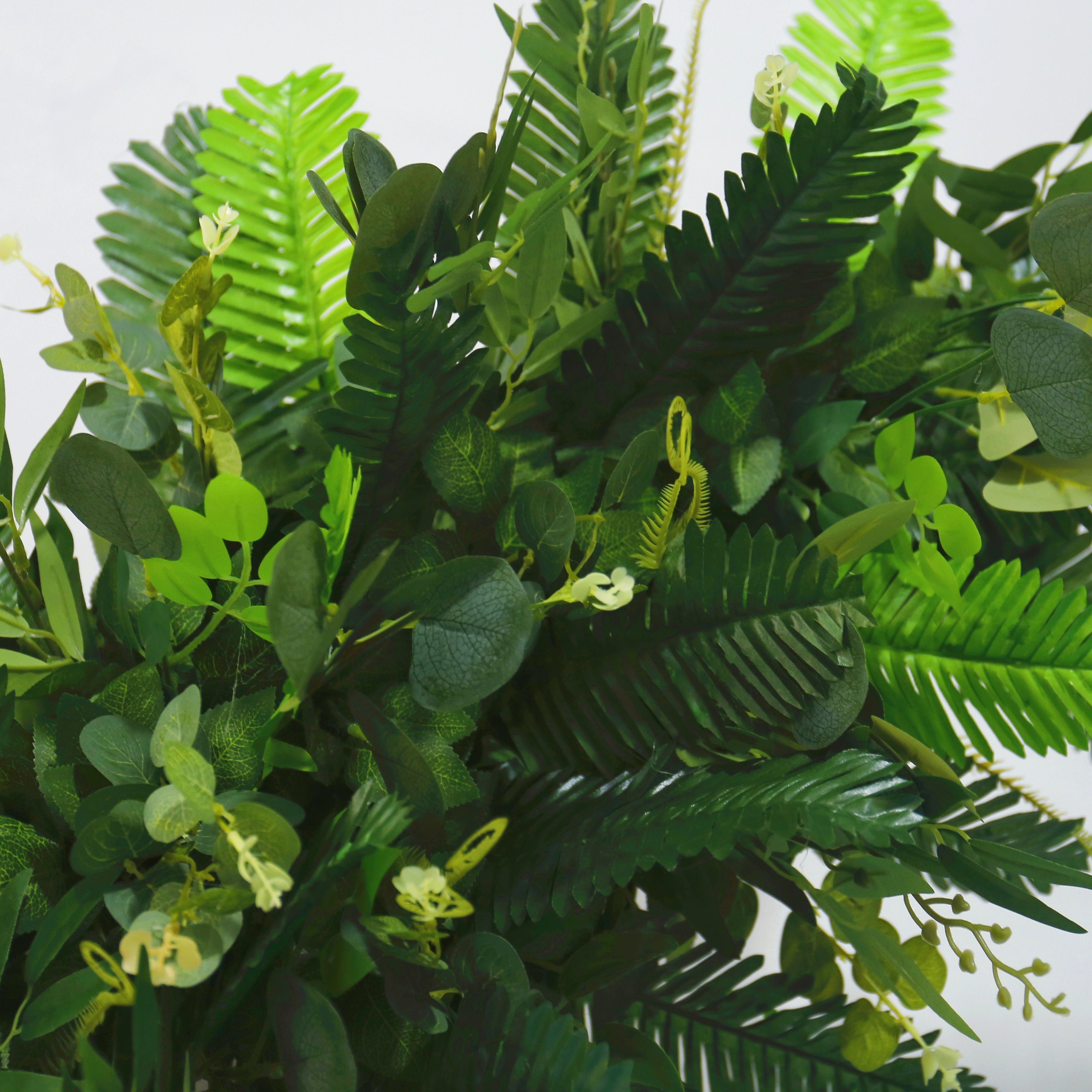 Green Jungle Fabric Artificial Horn-Shaped Flower Wall Outdoor Decor ACAW-0001