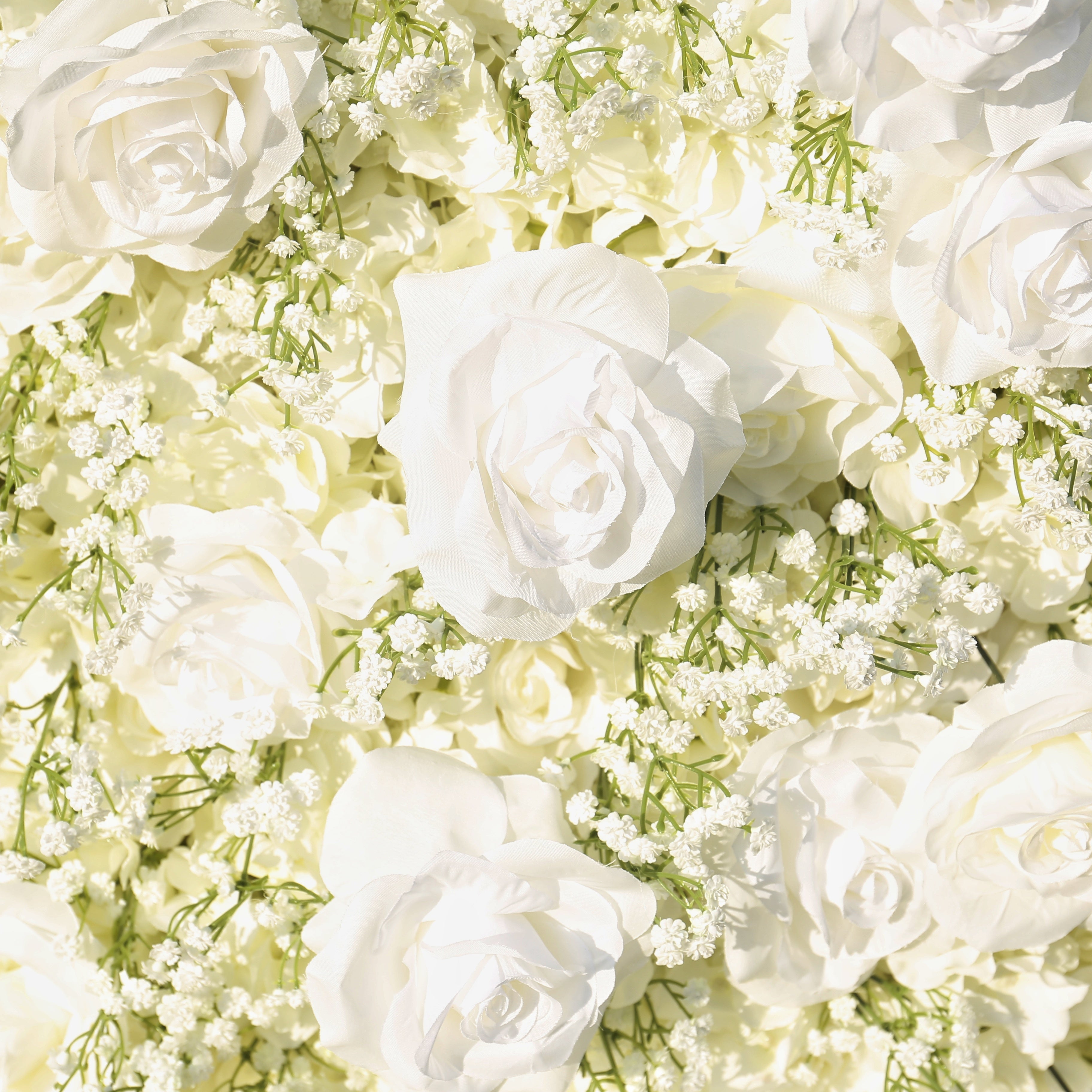 White Fabric Artificial Flower Wall Arch Wedding Birthday Party Decor ACAW-011