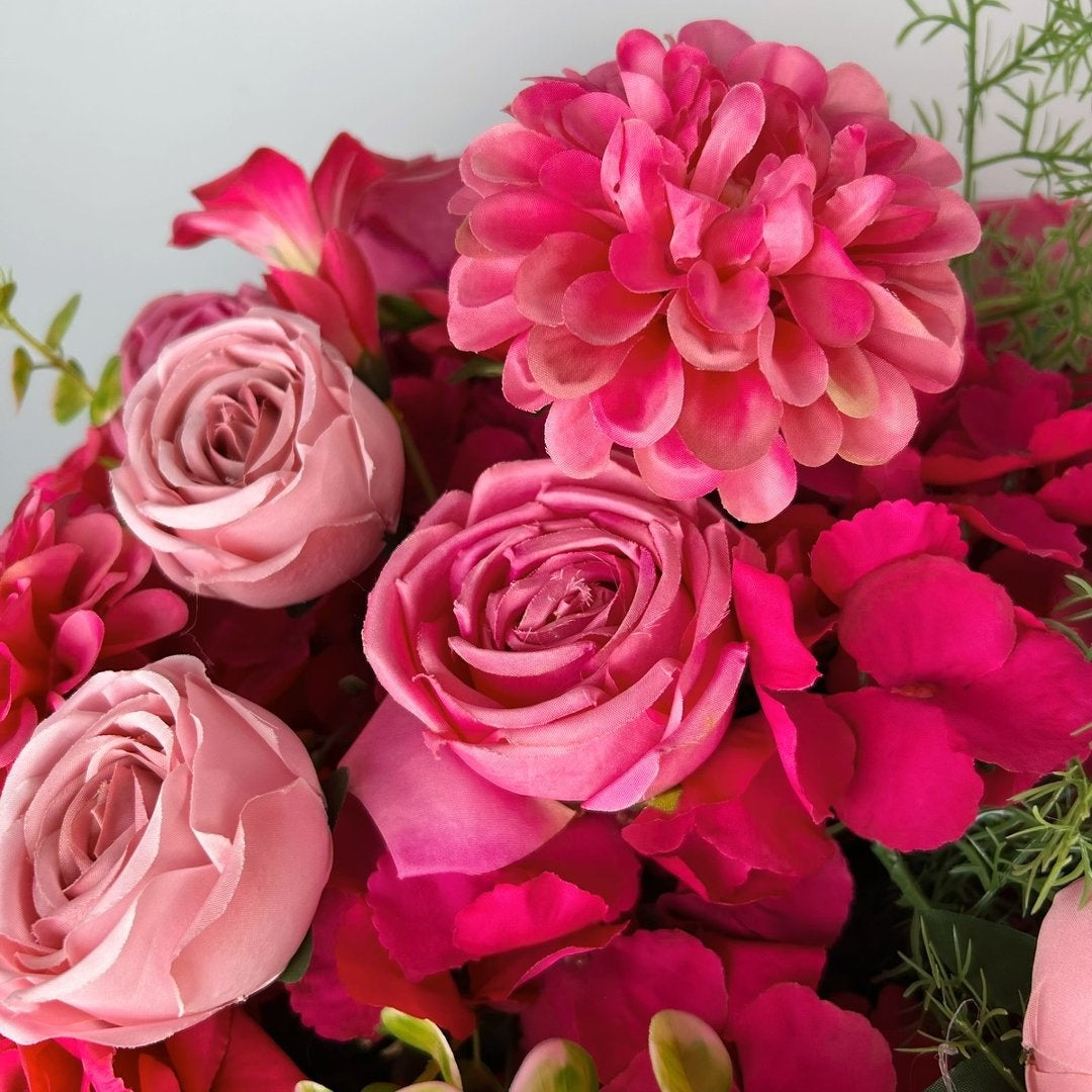 Pink & Red Rose Floral Centerpiece for Wedding Table Decor ADFC-027