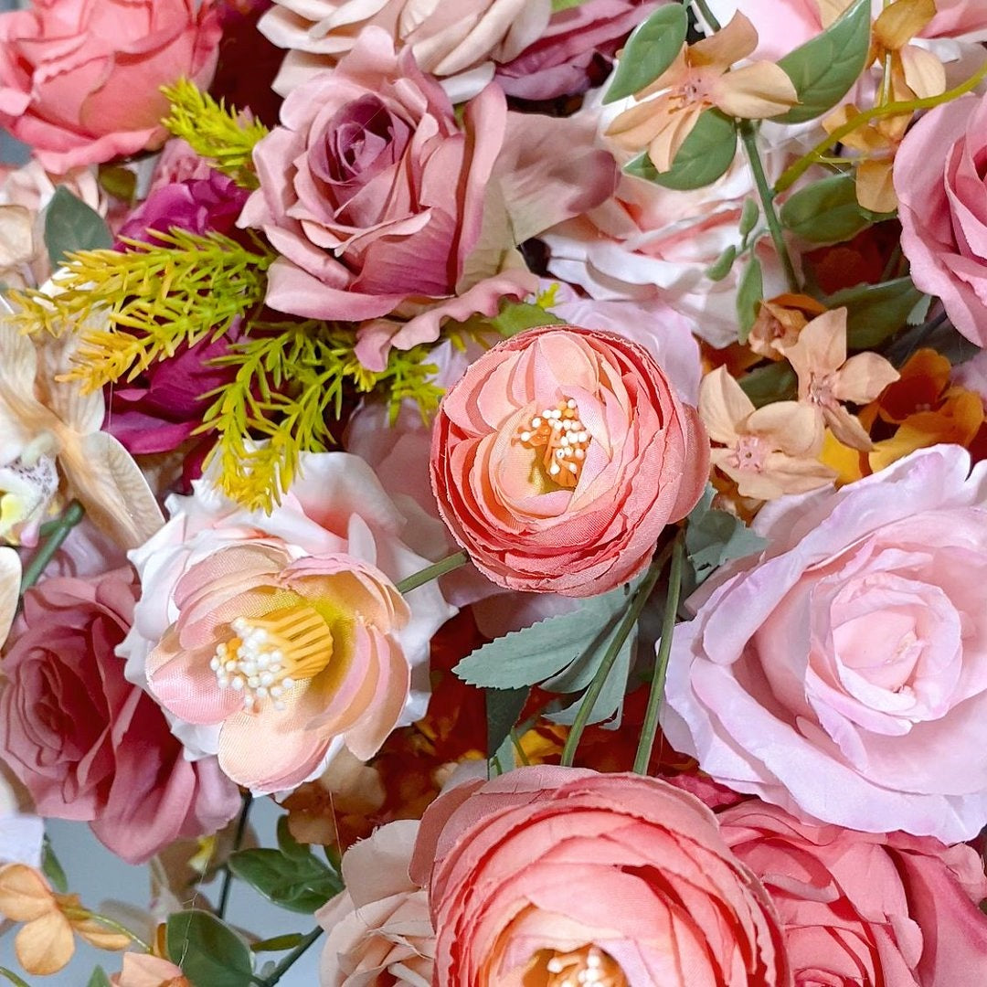 Blush Pink Floral Centerpiece Arrangement for Wedding Table Decor ADFC-133
