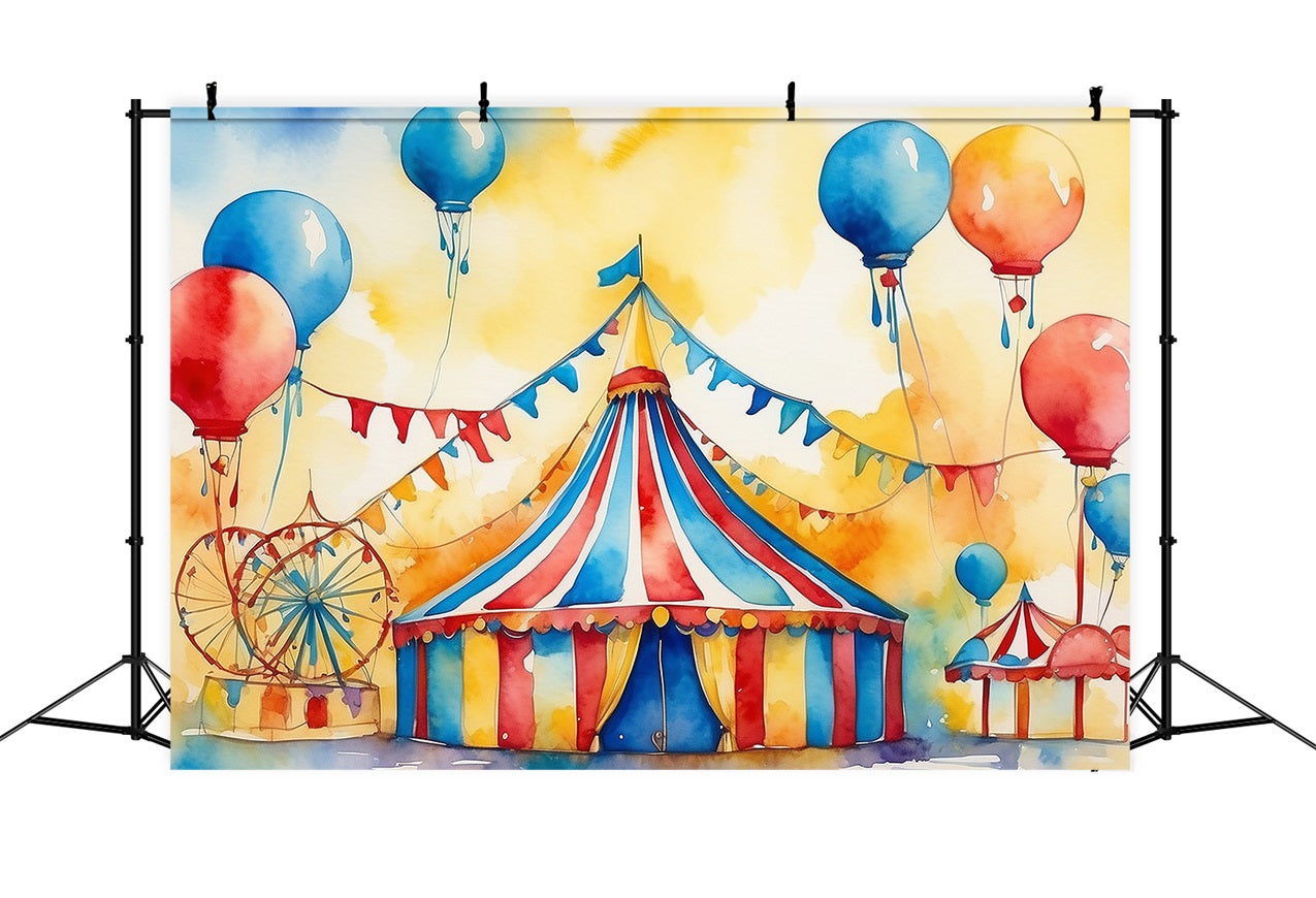Circus Tent Backdrop Carnival Bunting Decorations Backdrop BRP1-170