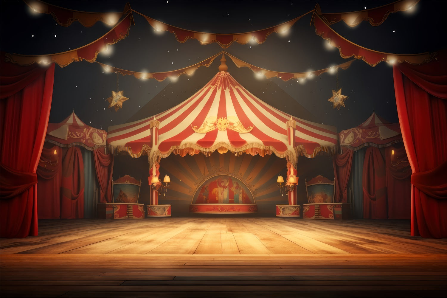 Circus Backdrop Ideas Carnival Tent Bright Stars Backdrop BRP1-176
