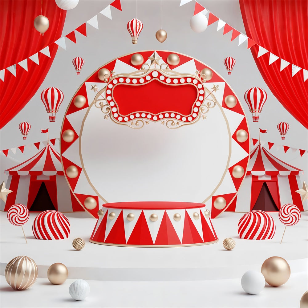 Carnival Party Backdrops Circus Tents Stage Backdrop BRP1-194
