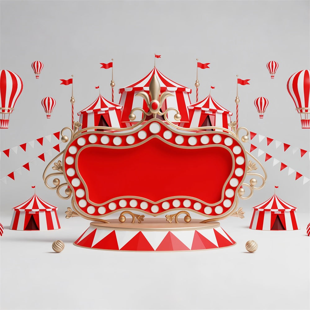 Carnival Tent Backdrop Decoration Stage Red Frame Backdrop BRP1-195