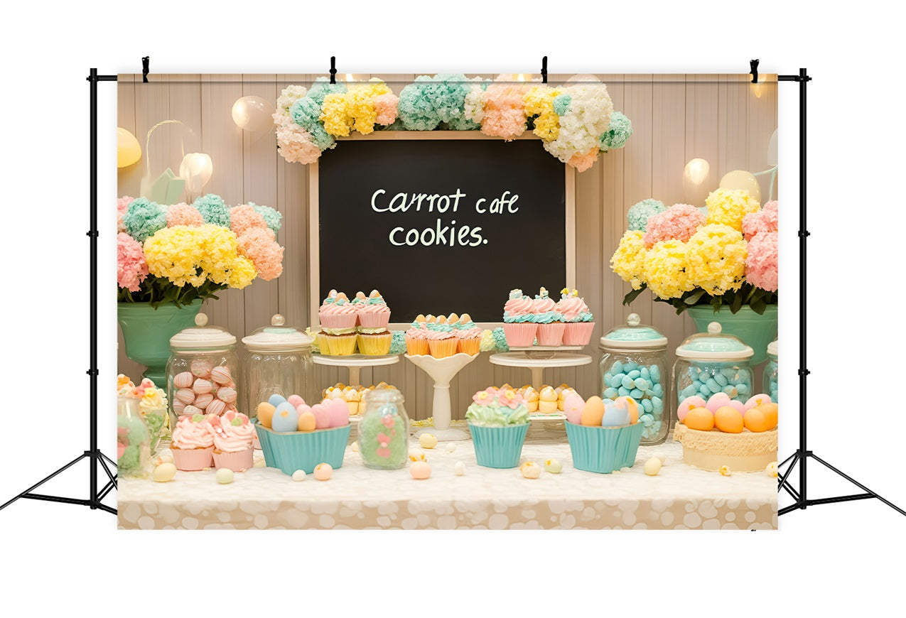 Easter Backdrops Pictures Sweet Treats Flower Decor Backdrop BRP1-298