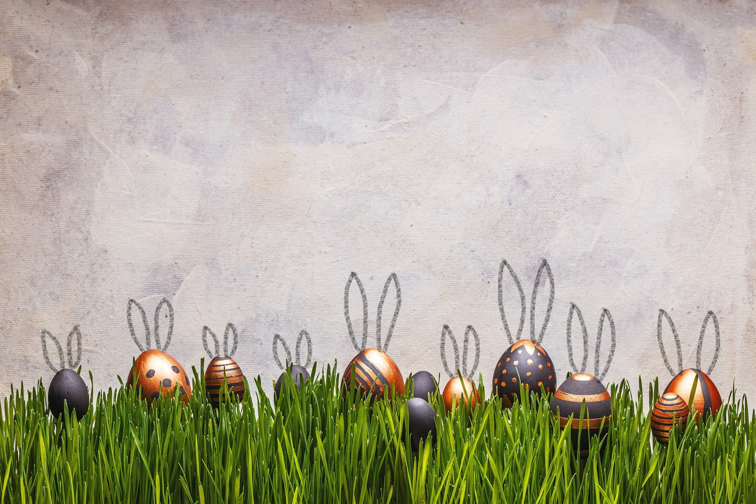Backdrops Easter Pictures Magic Bunny Ears Egg Scene Backdrop BRP1-304