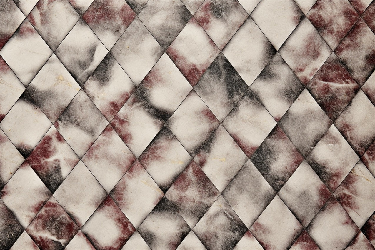 Photography Floor Backdrop Abstract Marble Red Accents Backdrop BRP1-34