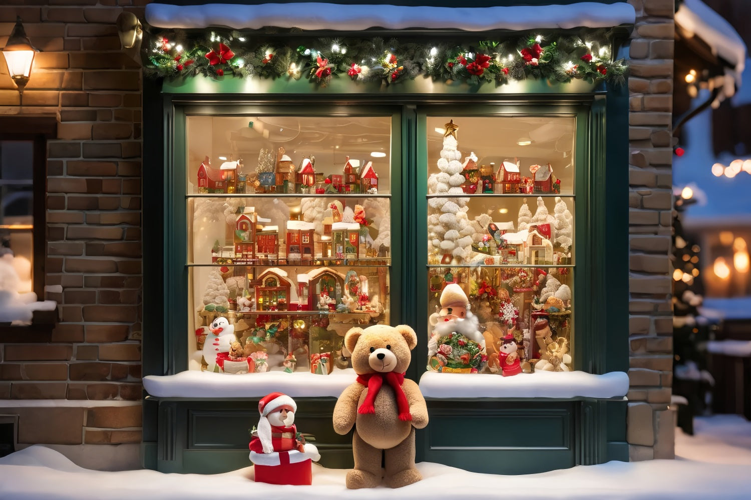 Photo Backdrop For Christmas Window Display Celebrations Backdrop BRP10-159