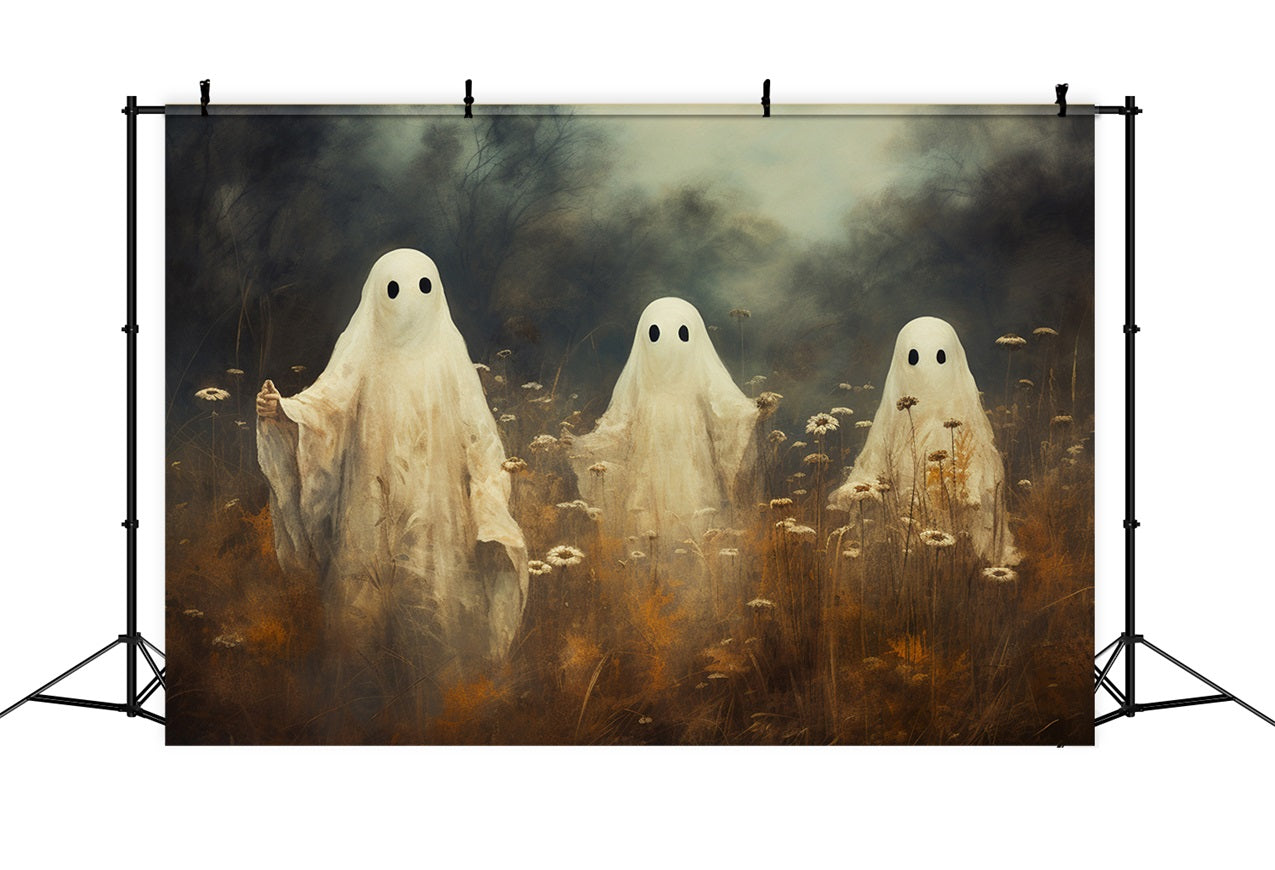 Backdrops For Halloween Ghosts Haunted Wildflowers Backdrop BRP10-199