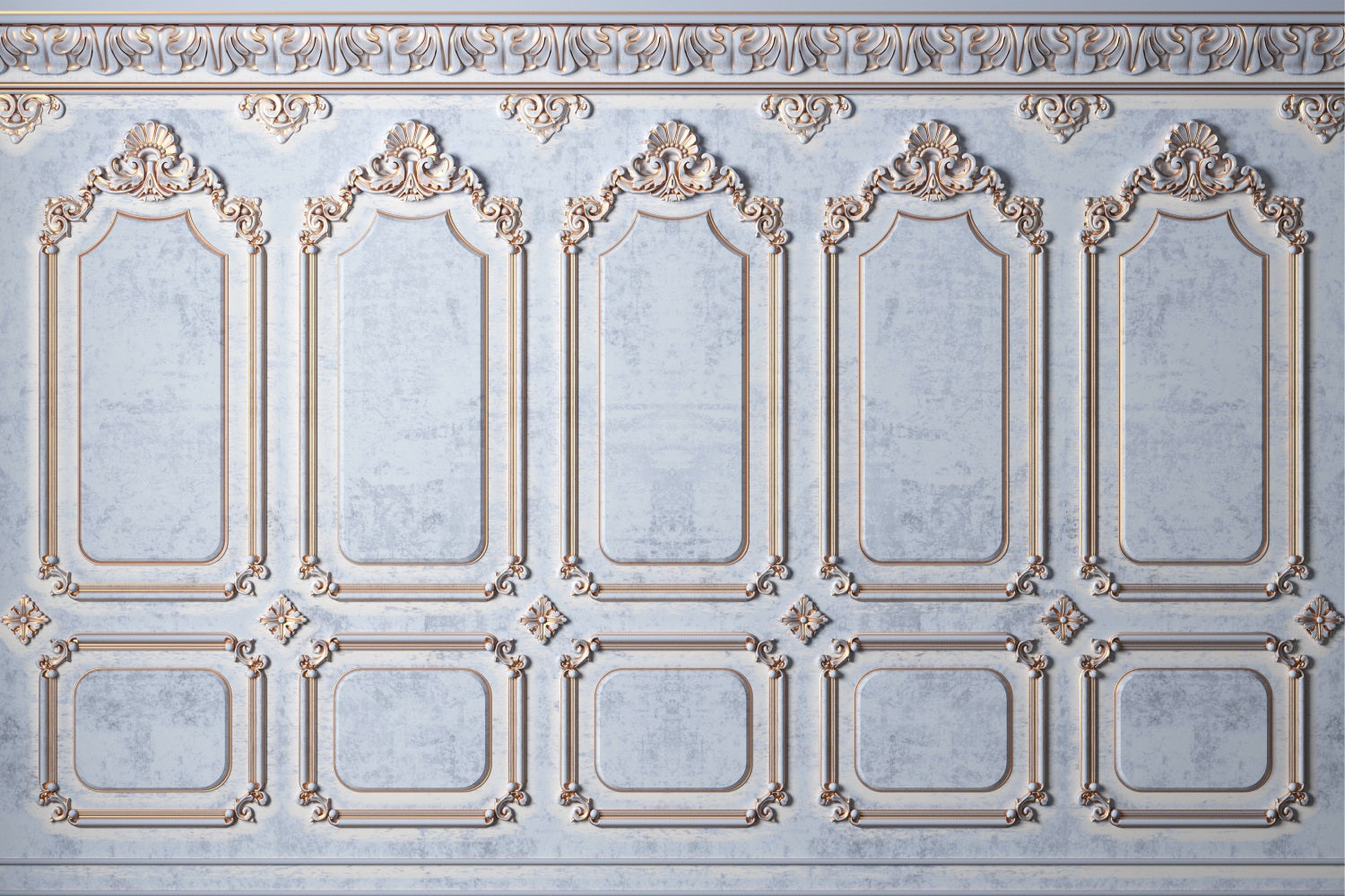 Blue Retro Background Sophisticated Vintage Wall Backdrop BRP10-274