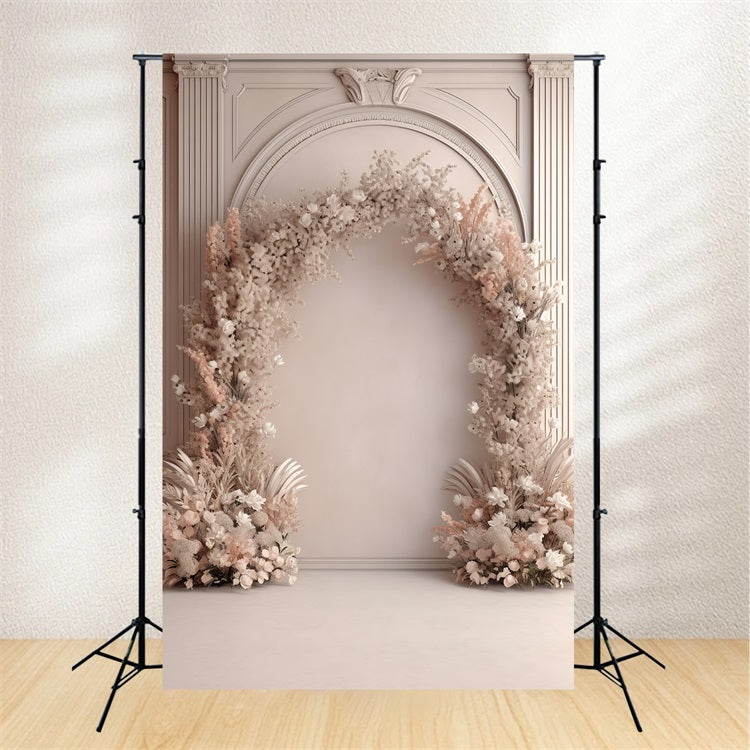 Boho Arch Backdrop Floral Display Backdrop BRP10-583
