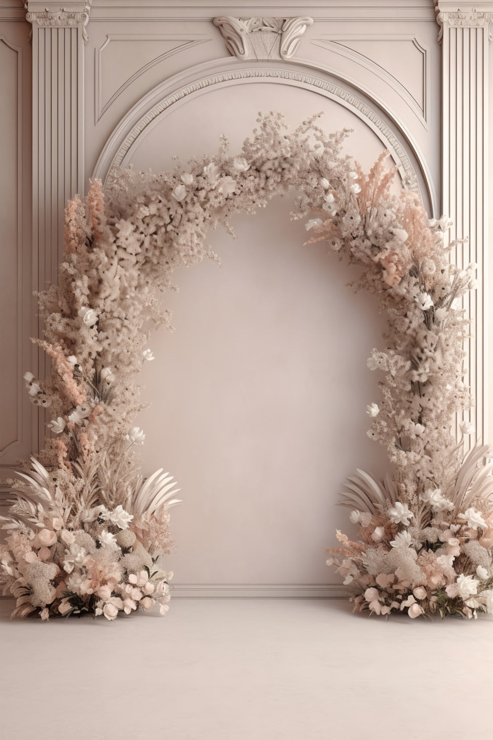 Boho Arch Backdrop Floral Display Backdrop BRP10-583