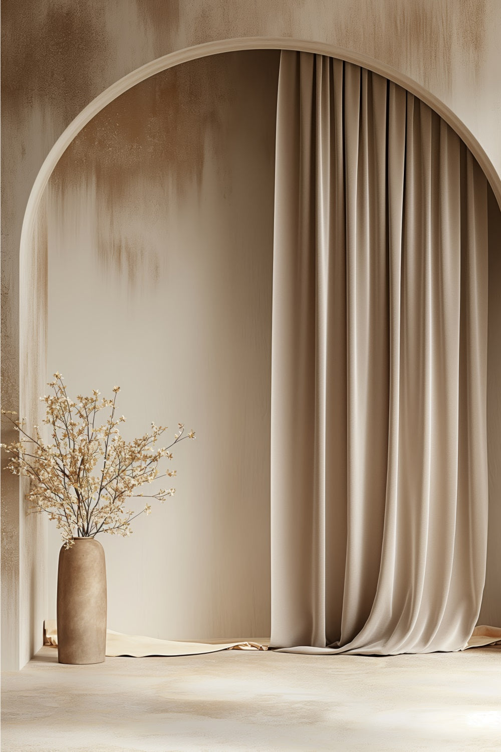 Bohemian Backdrop Vintage Arch Draped Curtain Backdrop BRP10-605