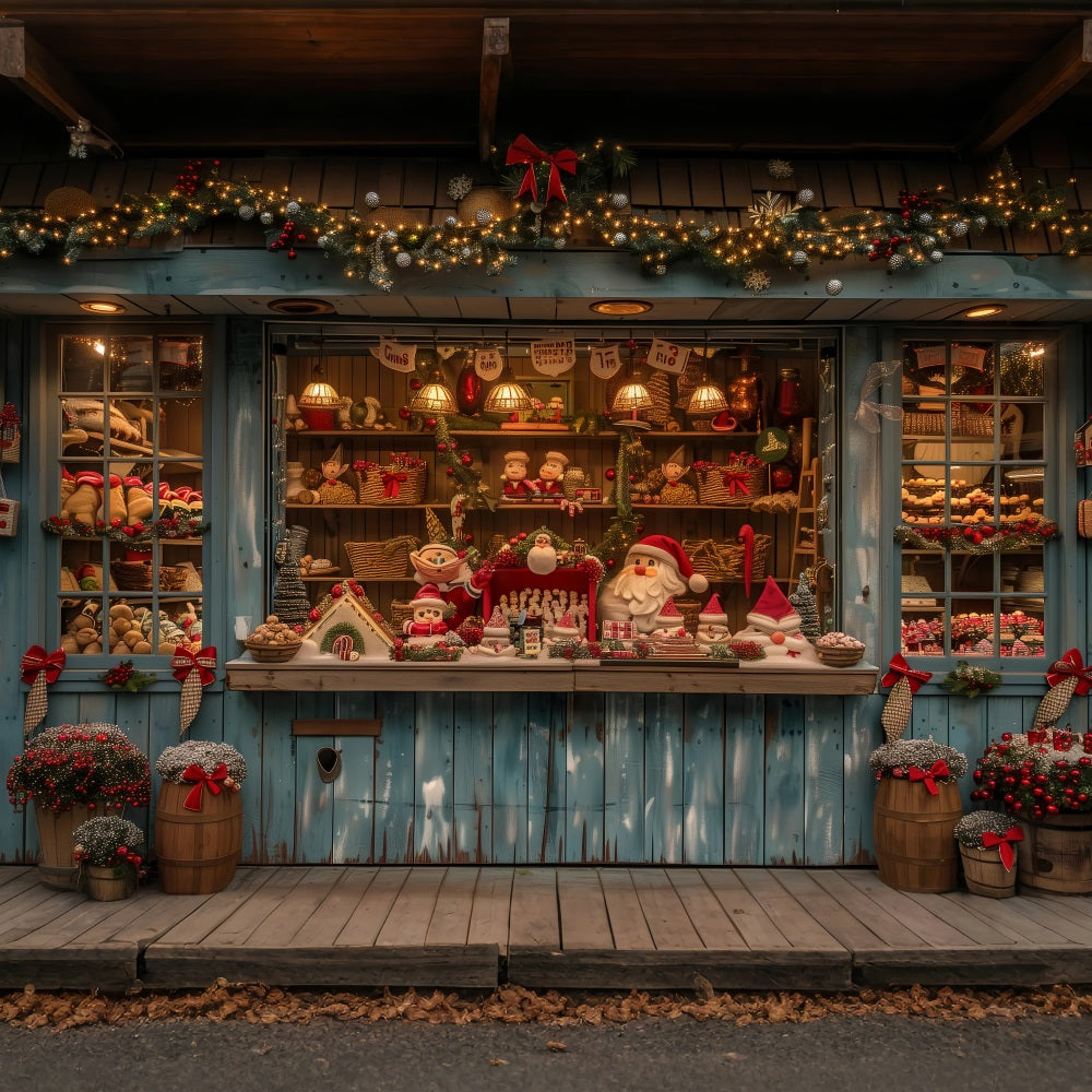 Backdrop For Christmas Santa's Gift-Making Workshop Backdrop BRP10-626