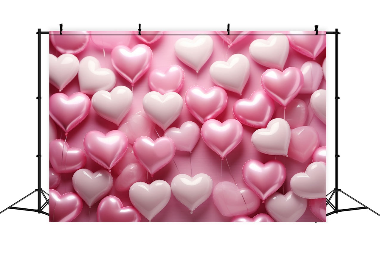 Backdrop Valentine Heart Balloon Arrangement Backdrop BRP11-299