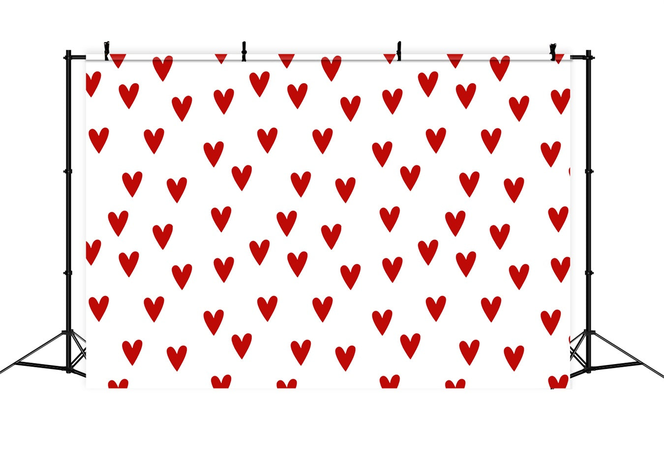 Valentines Day Photography Backdrops Classic Red Hearts Backdrop BRP11-449