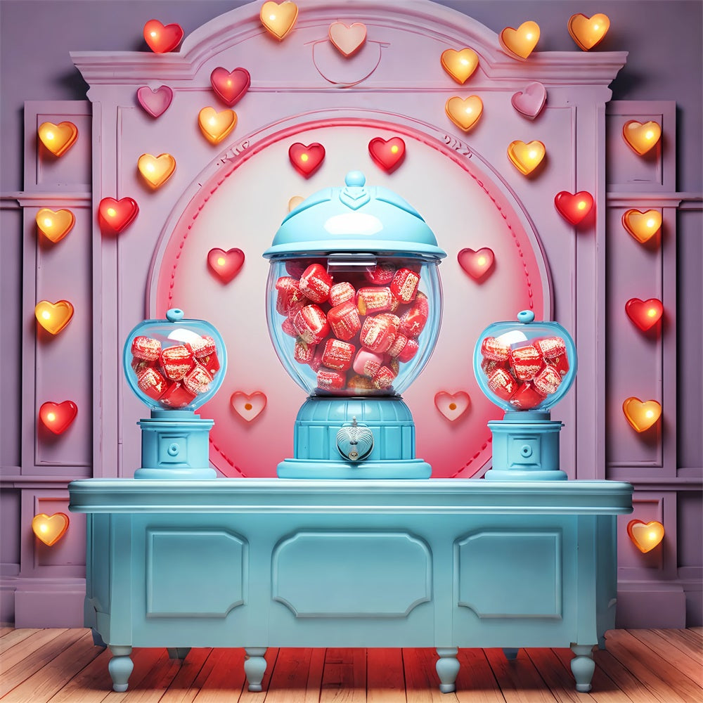 Valentines Photo Backdrop Ideas Hearts Candy Machine Hearts Backdrop BRP12-171