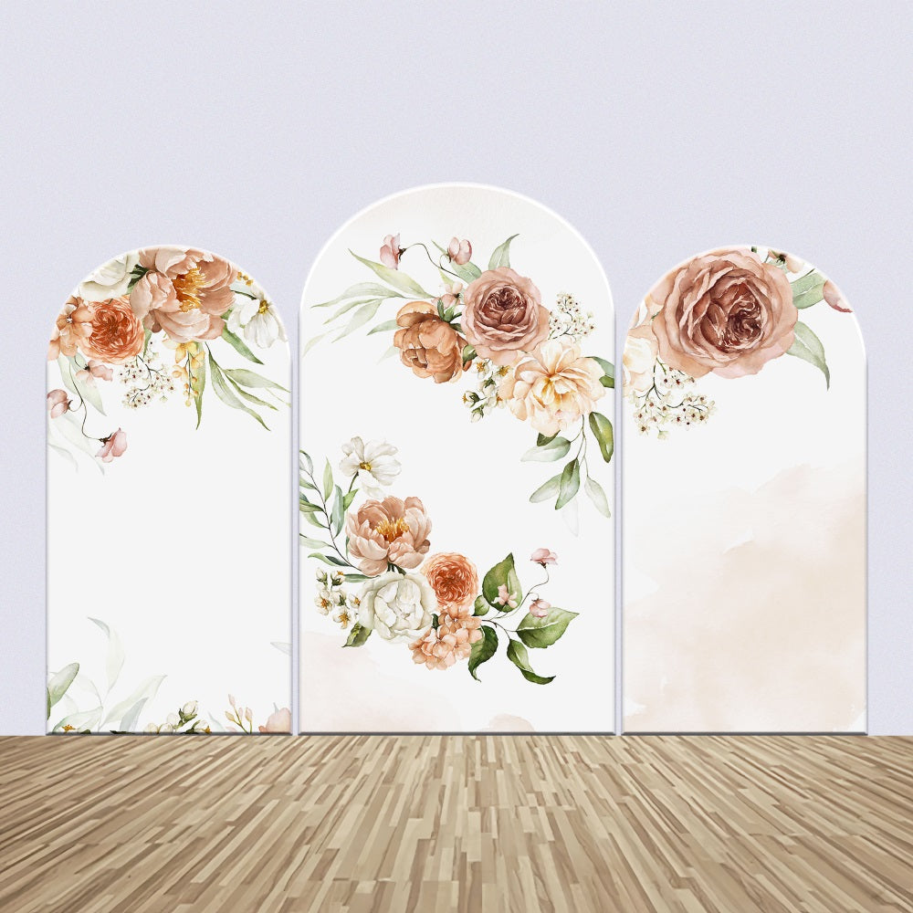 Custom Backdrops For Weddings Roses Peony Arch Backdrop Kit BRP12-320