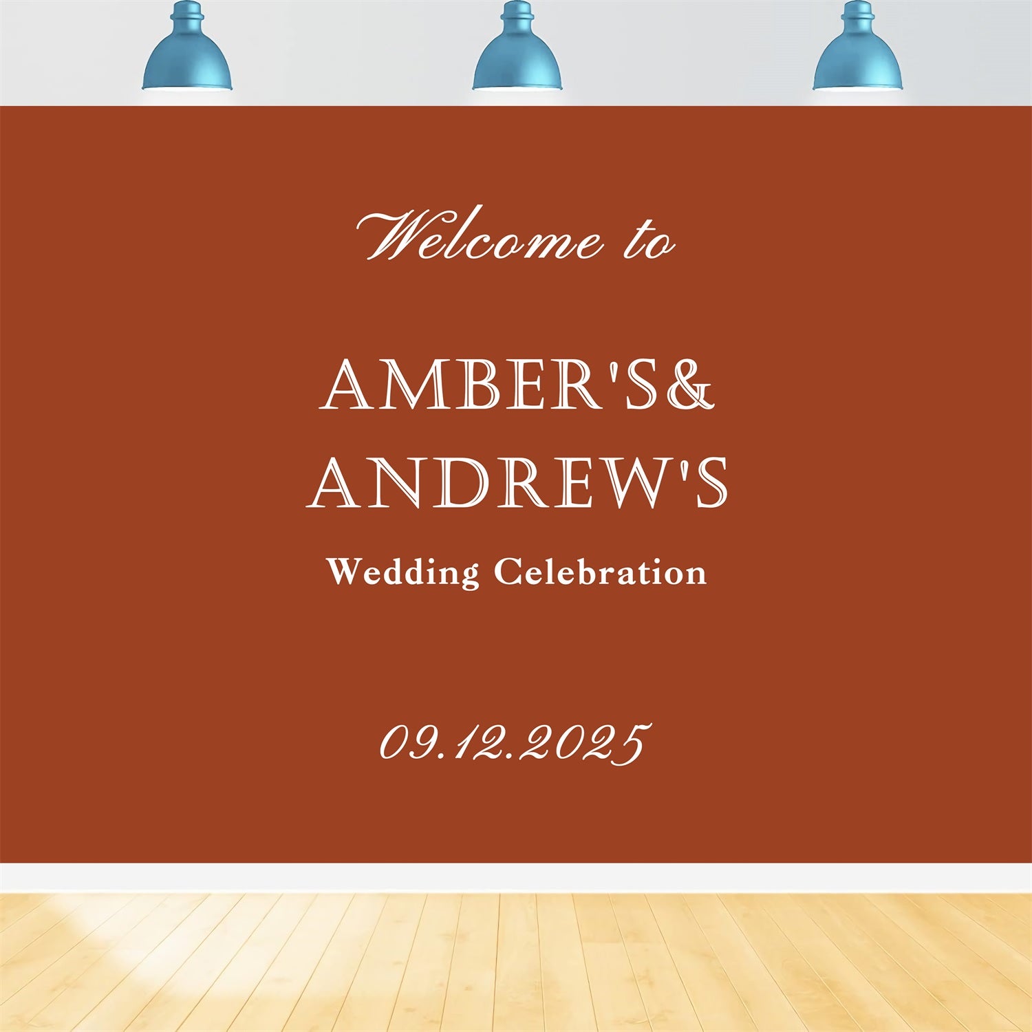 Custom Wedding Backdrops Vintage Brown Event Backdrop BRP12-362