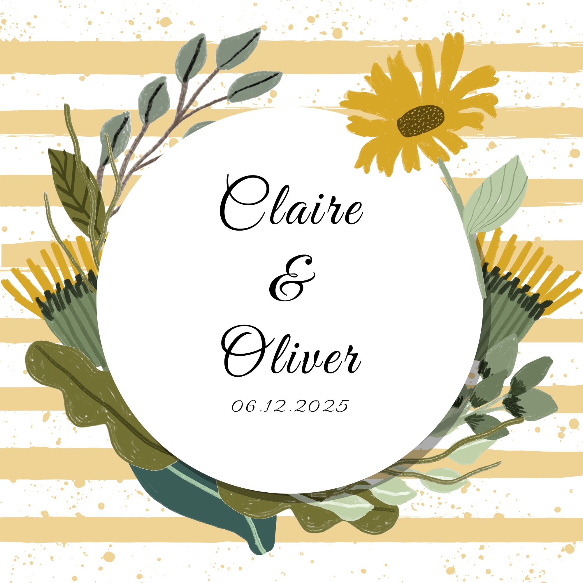 Backdrop Wedding Ideas Sunflower Yellow Stripe Backdrop BRP12-376