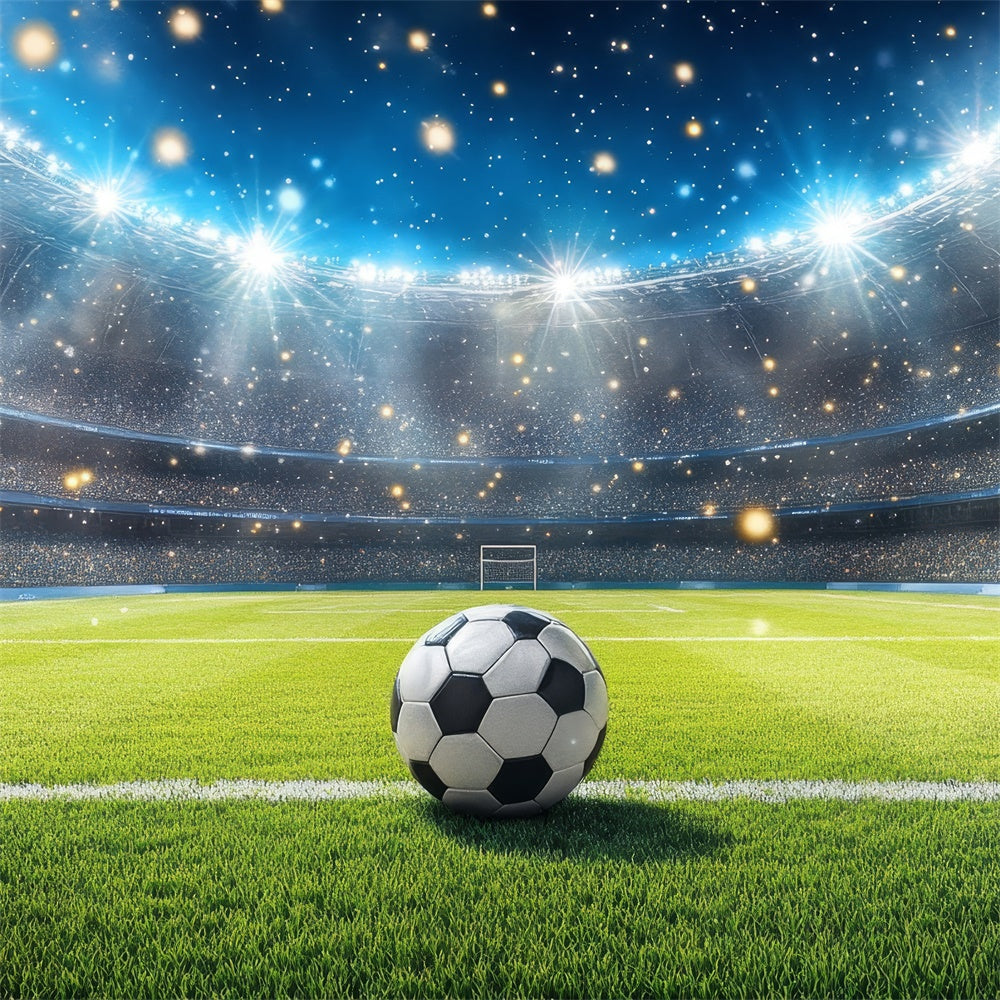 Sports Backdrop Illuminated Football Arena Celebration Backdrop BRP12-583
