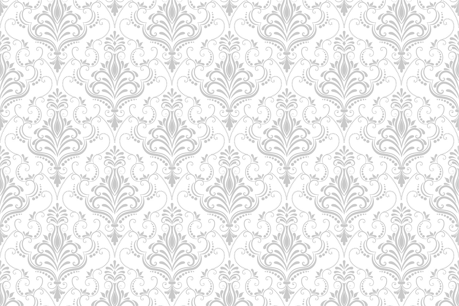 Photography Backdrops Damask Light Gray Ornate Floral Backdrop BRP12-596