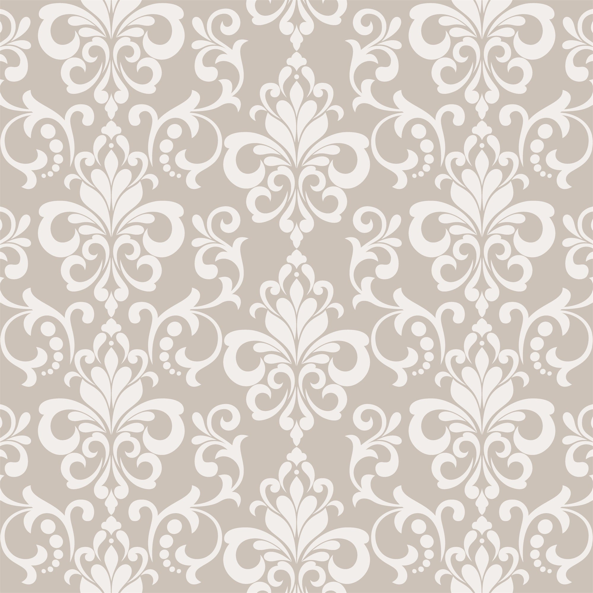 Damask Backdrops Light Beige Regal Symmetrical Design Backdrop BRP12-601