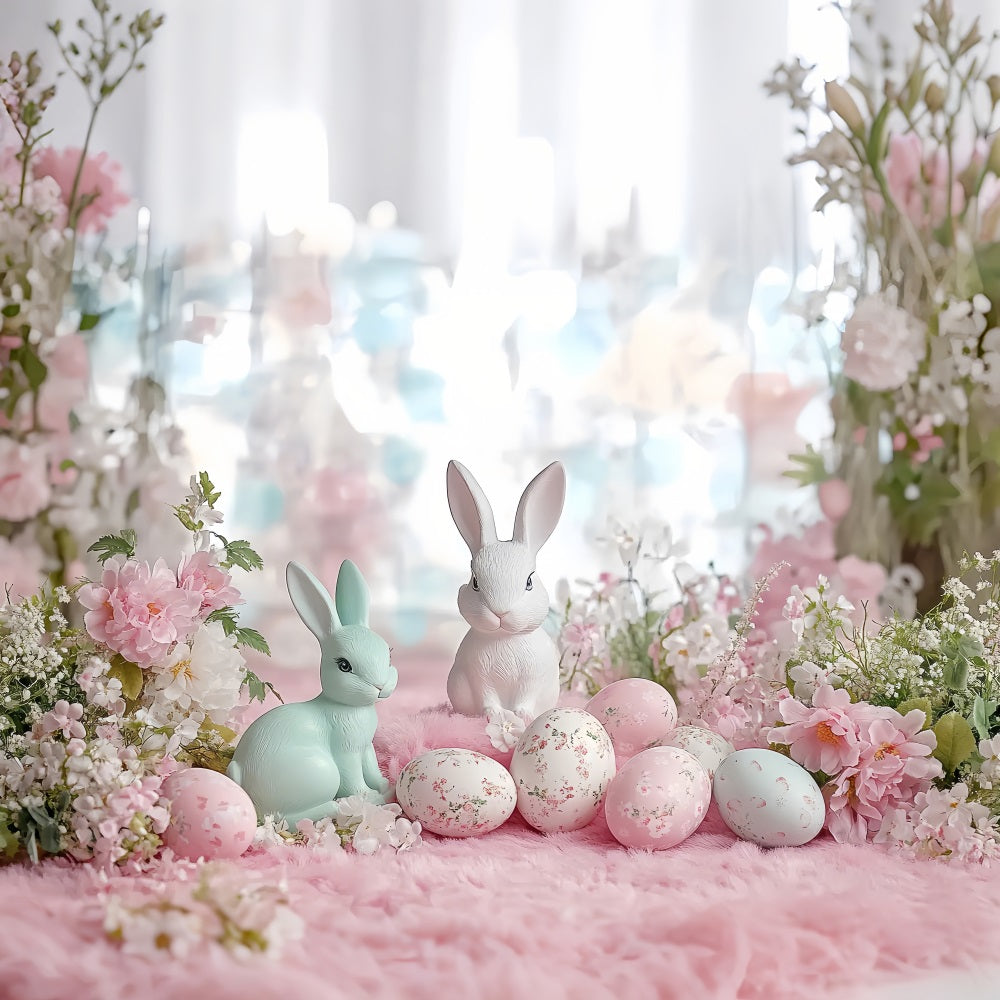 Photo Backdrops For Easter Blossoms Bunny Egg Backdrop BRP12-746