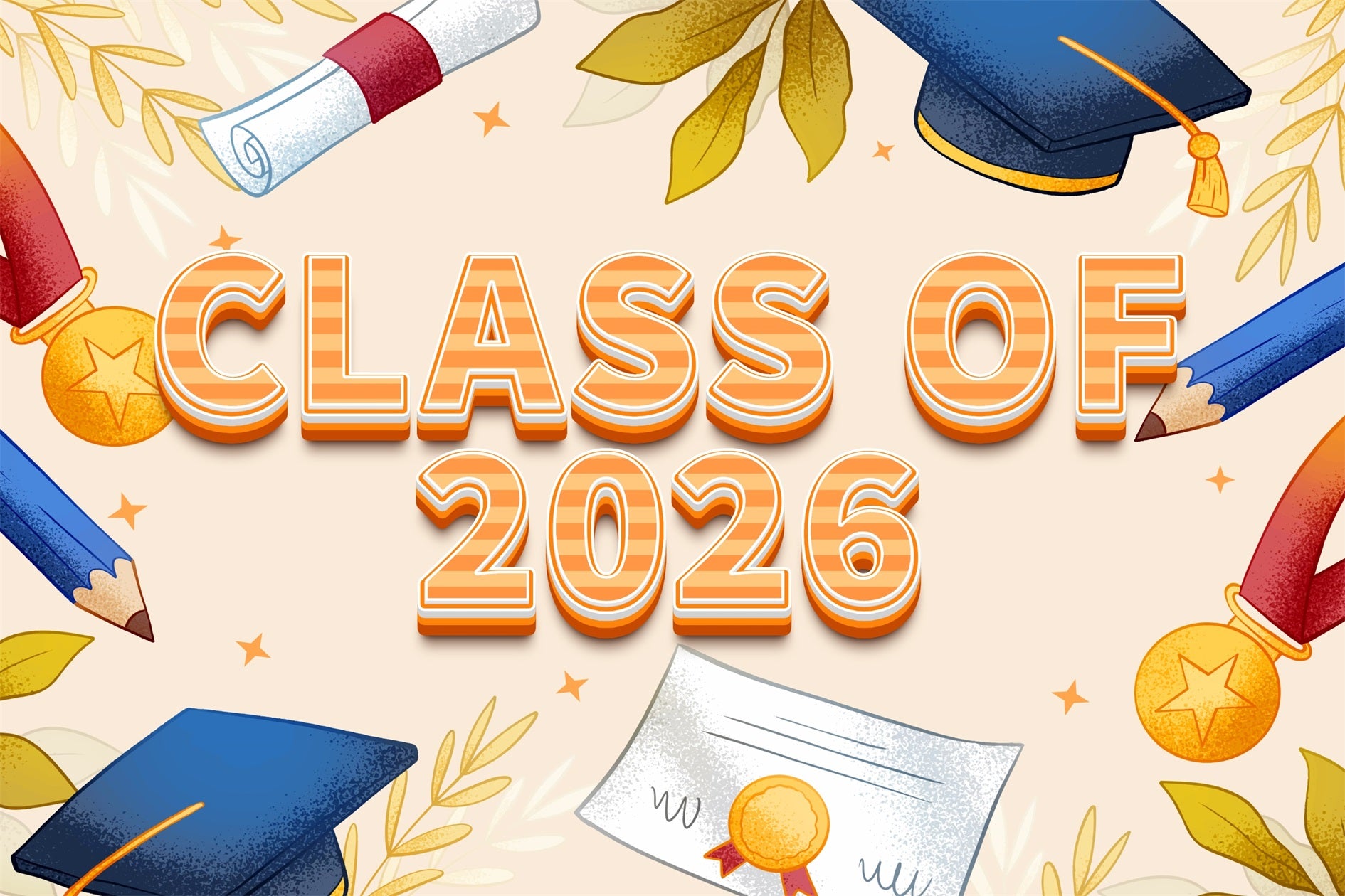 Graduation Photo Backdrop Ideas Vintage Style 2026 Graduation Party Backdrop BRP2-260