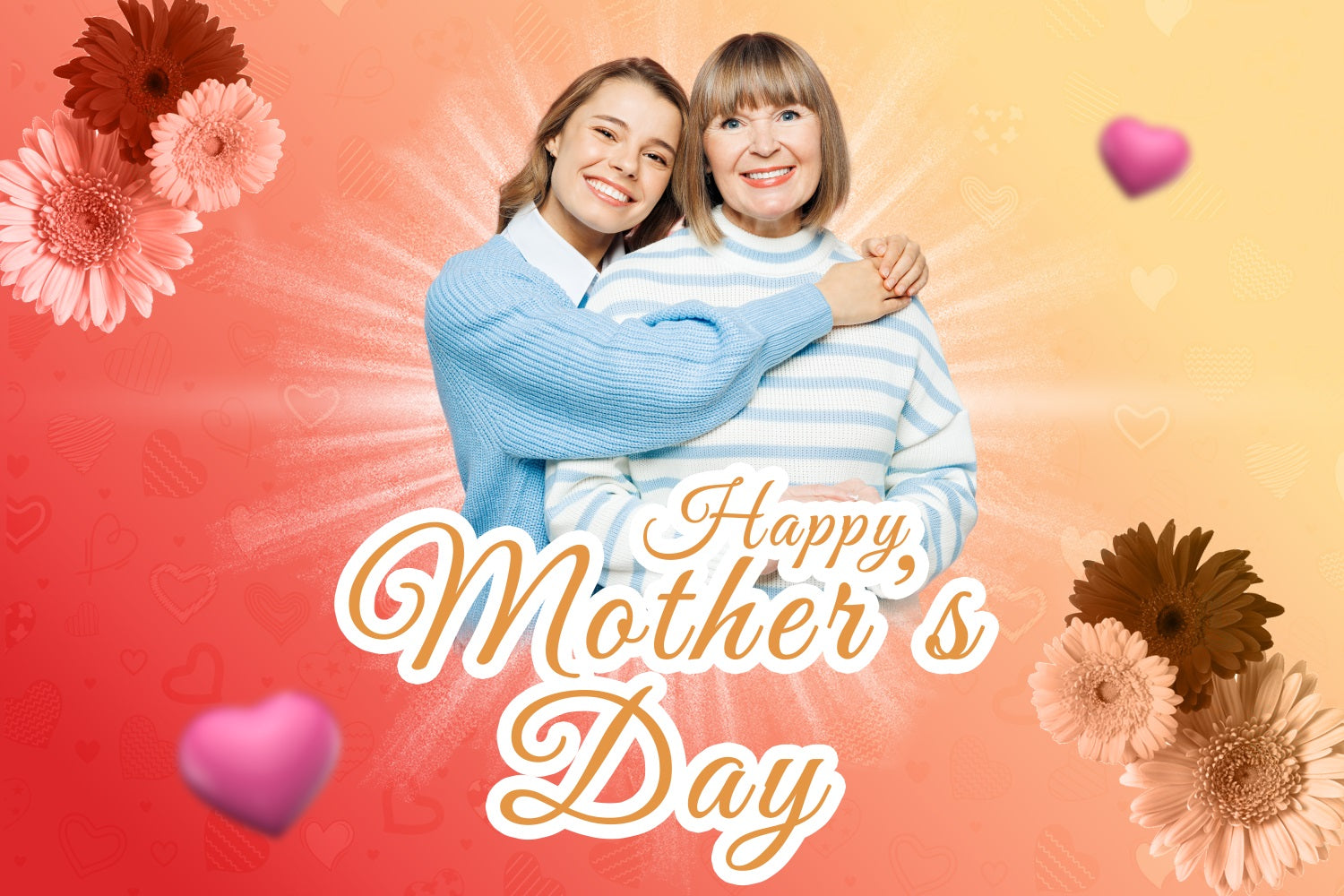 Mother's Day Backdrop Ideas Glow Flowers Backdrop Customized Backdrop BRP3-145