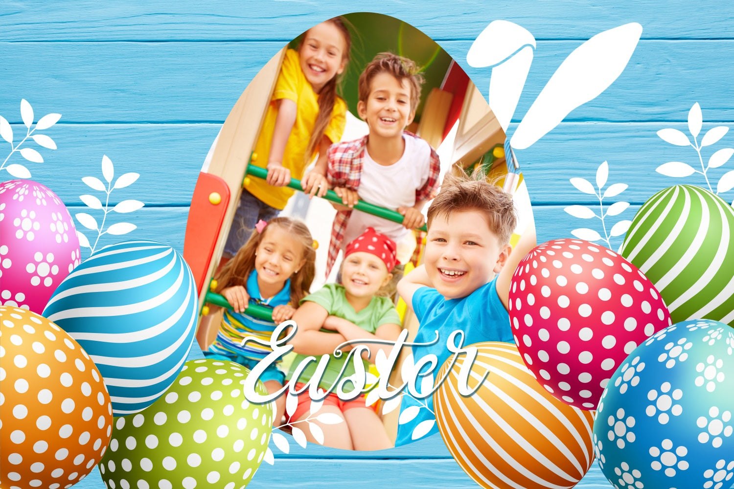 Easter Backdrops Wooden Frame Egg Custom Backdrop BRP3-173