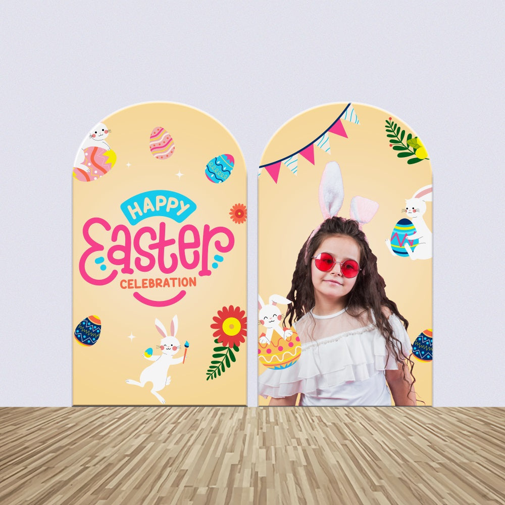Easter Backdrop Fun Bunny Celebration Custom Arch Backdrop Kit BRP3-185