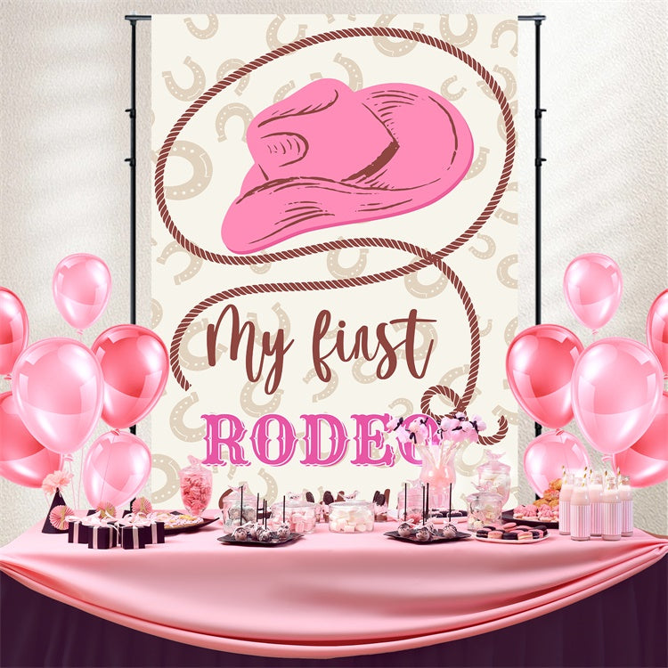 Custom Made Birthday Backdrops Sweet 16 Rodeo Cowgirl Backdrop BRP3-39