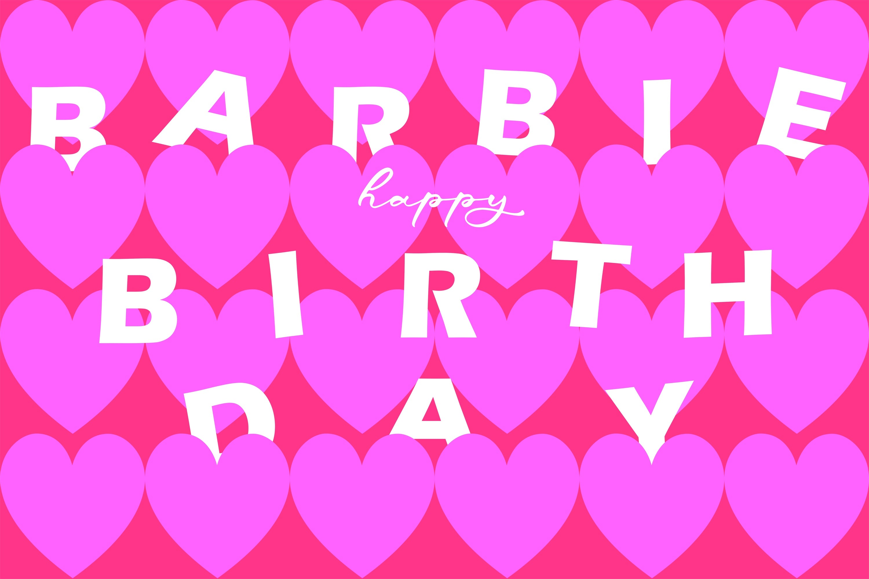 Customize Backdrop For Birthday Glam Pink Hearts Backdrop BRP3-47