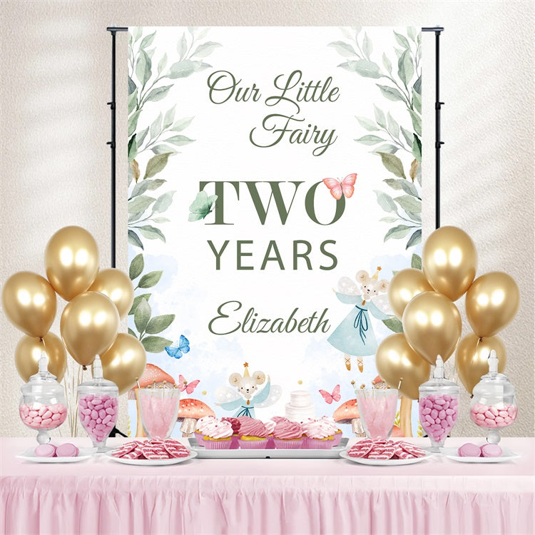 Customized Birthday Backdrop Enchanted Forest Fairy Tale Backdrop BRP3-59