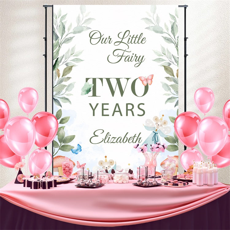 Customized Birthday Backdrop Enchanted Forest Fairy Tale Backdrop BRP3-59