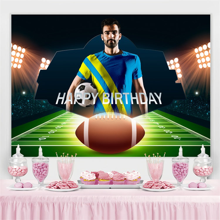 Customized Backdrop For Birthday Sports Party Backdrop BRP4-20