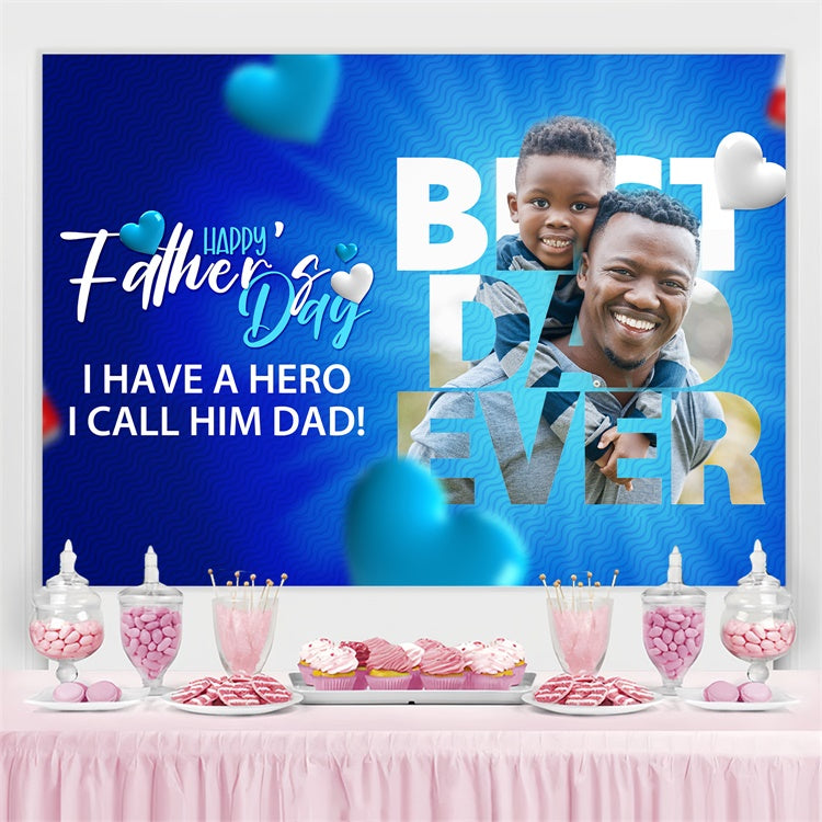 Backdrop Fathers Day Photo Silhouette Letter Custom Backdrop BRP4-77