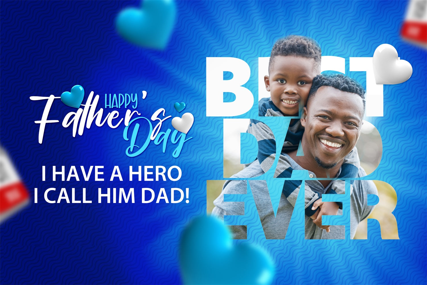 Backdrop Fathers Day Photo Silhouette Letter Custom Backdrop BRP4-77