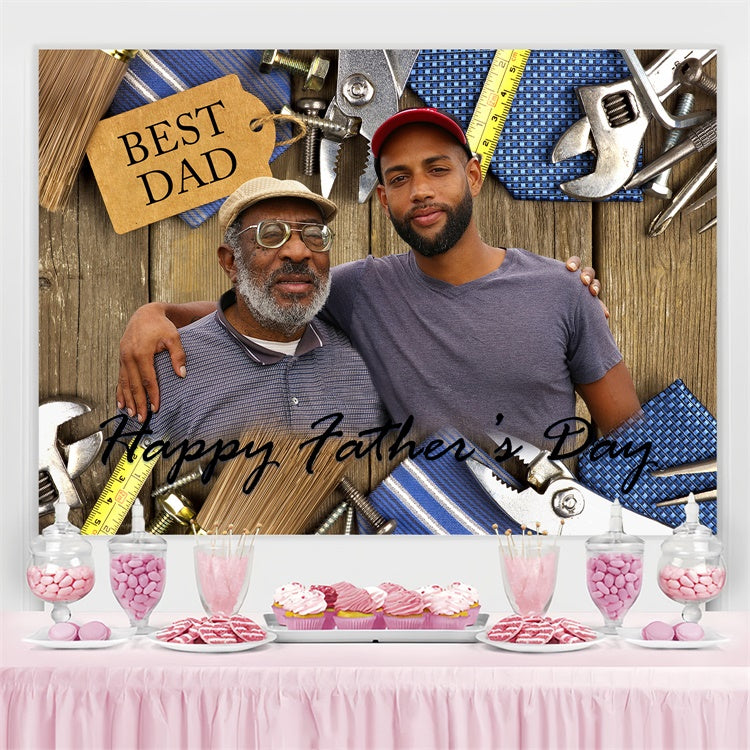 Backdrops For Father's Day Rustic Tools Wood Customized Backdrop BRP4-82