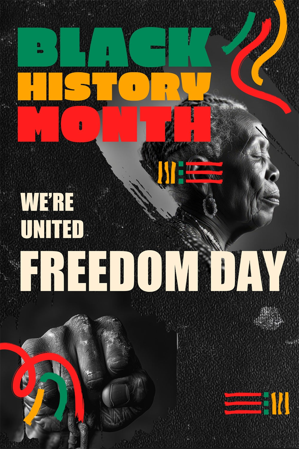 Juneteenth Photo Backdrop Freedom Spirit Tribute Customized Backdrop BRP5-14