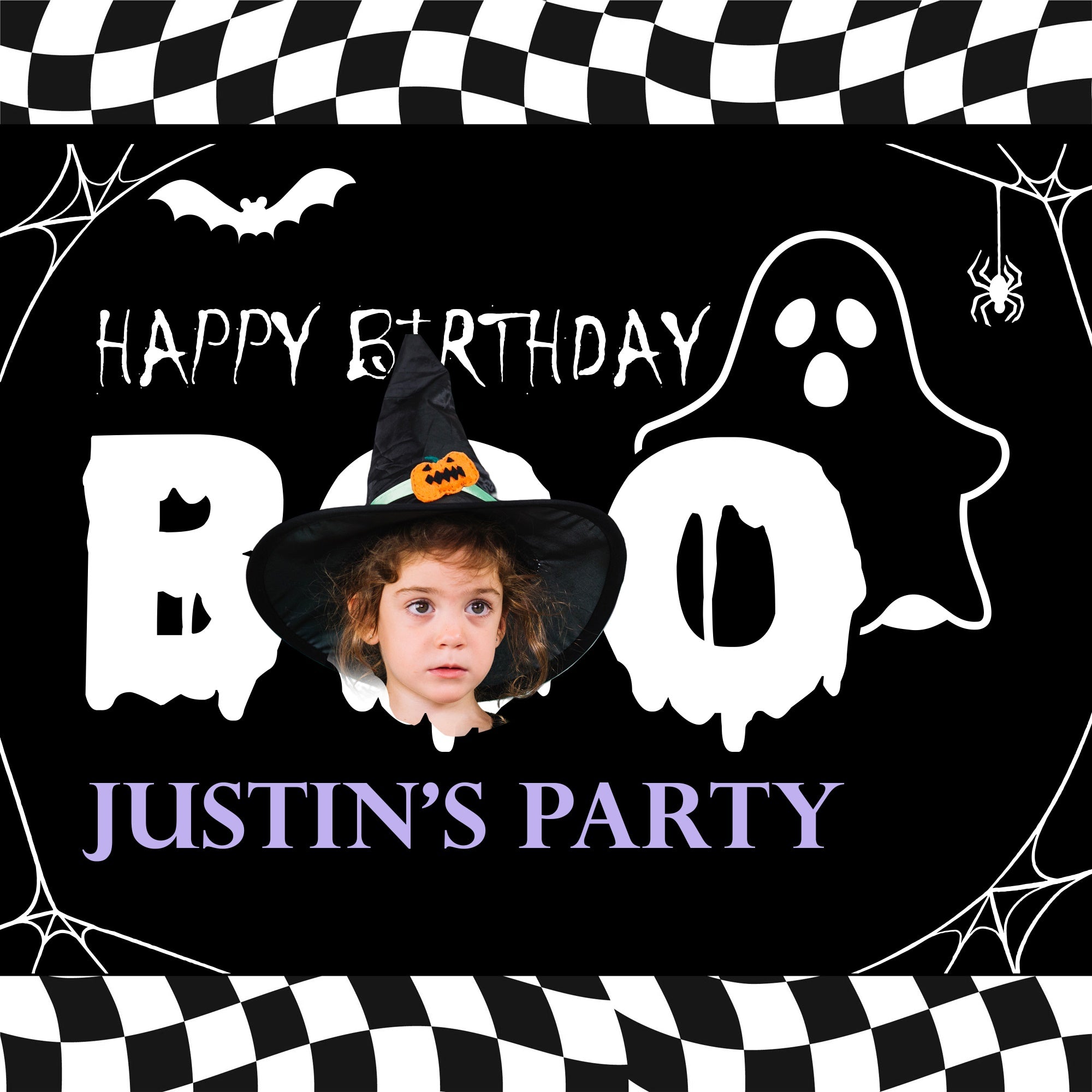 Personalized Backdrop For Birthday Ghoulish Fun Halloween Backdrop BRP5-147